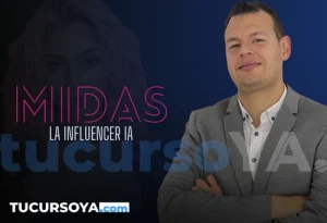 Influencer Virtual, Influencer IA, influencer creada con inteligencia artificial, fondo digital