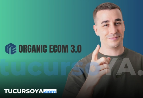 Captura del curso Organic Ecom 3.0 de Marc Verdu explicando estrategias de TikTok orgánico para e-commerce.